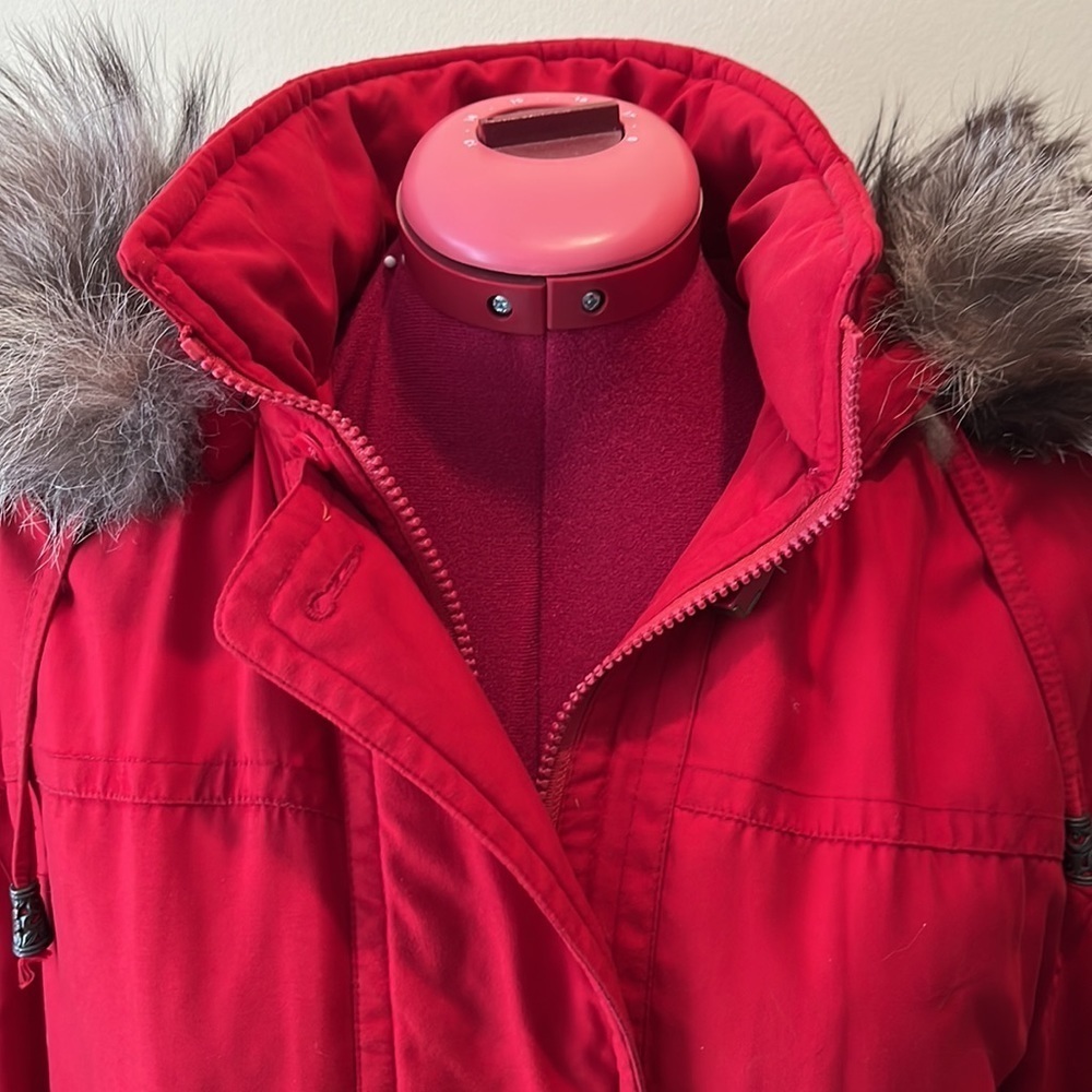 Fleet Street NWOT Gorgeous red heavy weight Stylish winter coat Size SP - Picture 5 of 15